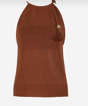 MAX MARA Leinen Top Moriana Rost  - S WIE NEU