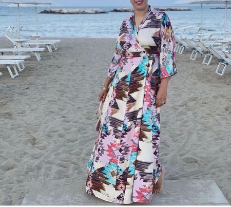 Handmade kimono long Dress/ maternity Dress