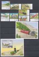 Tanzania 1990 Cog Trains, Locomotives + 2 x SOUV. SHEETS **