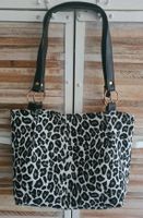 Sac femme Léopard Noir/Blanc/Super Tissu/Doubl.
