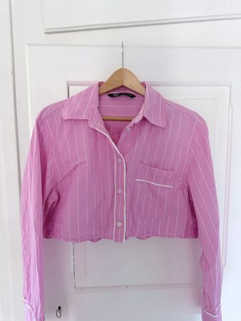 ZARA Hemd pink gestreift Grösse S guter Zustand