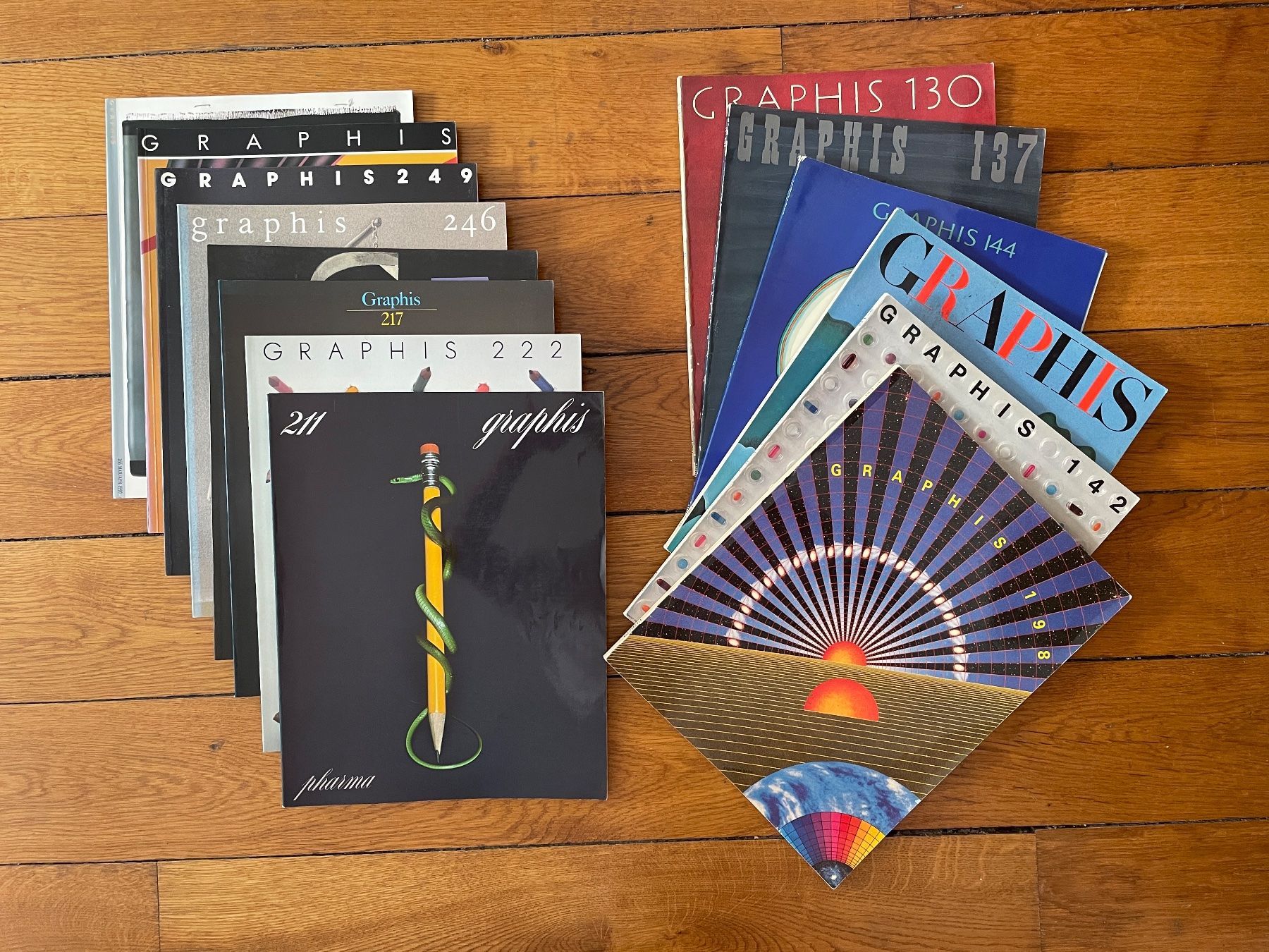 Bücher: Lot GRAPHIS 67-90 Grafikdesign Gebrauchsgrafik – Gebraucht aus Lausanne von chirashis