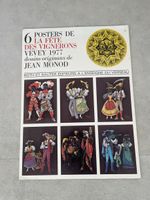 6 Affiches fête des vignerons Vevey 1977 par Jean Monod