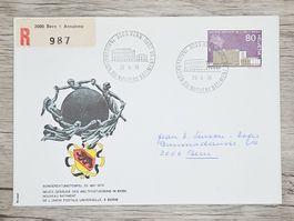 CL18 Enveloppe + Timbre Suisse 1970