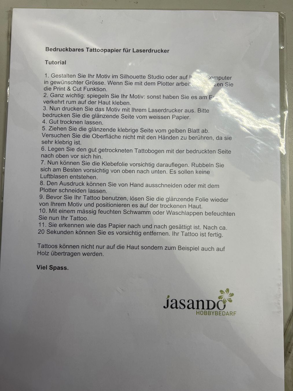 Carta: Tattoopapier Laserdrucker (5 Stück) – Nuovo e nell'imballaggio originale da Zürich venduto da pamleano