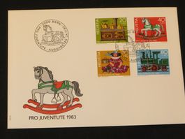 Pro Juventute FDC 1983 Nr. 286 - 289 Kinderspielzeuge