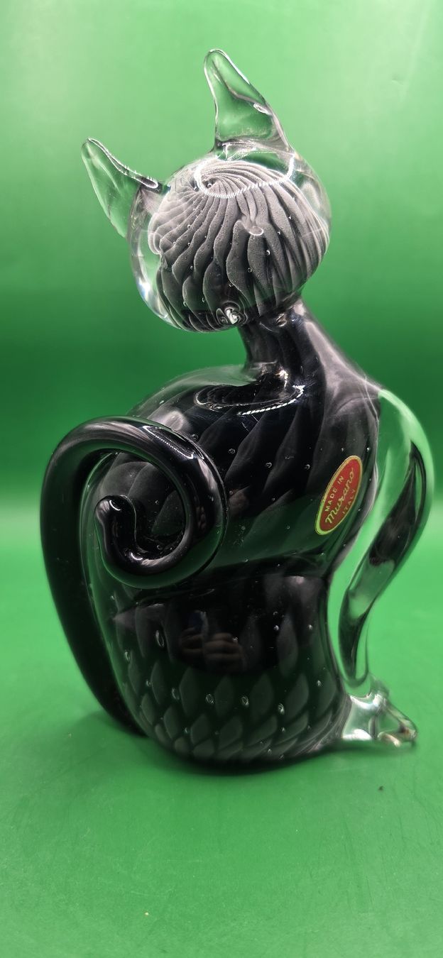 Murano Figuren: Wunderschöne Grosse Vintage Murano Glas Katzen / Katze Figur – Gebraucht aus Zürich von Daniela51 1