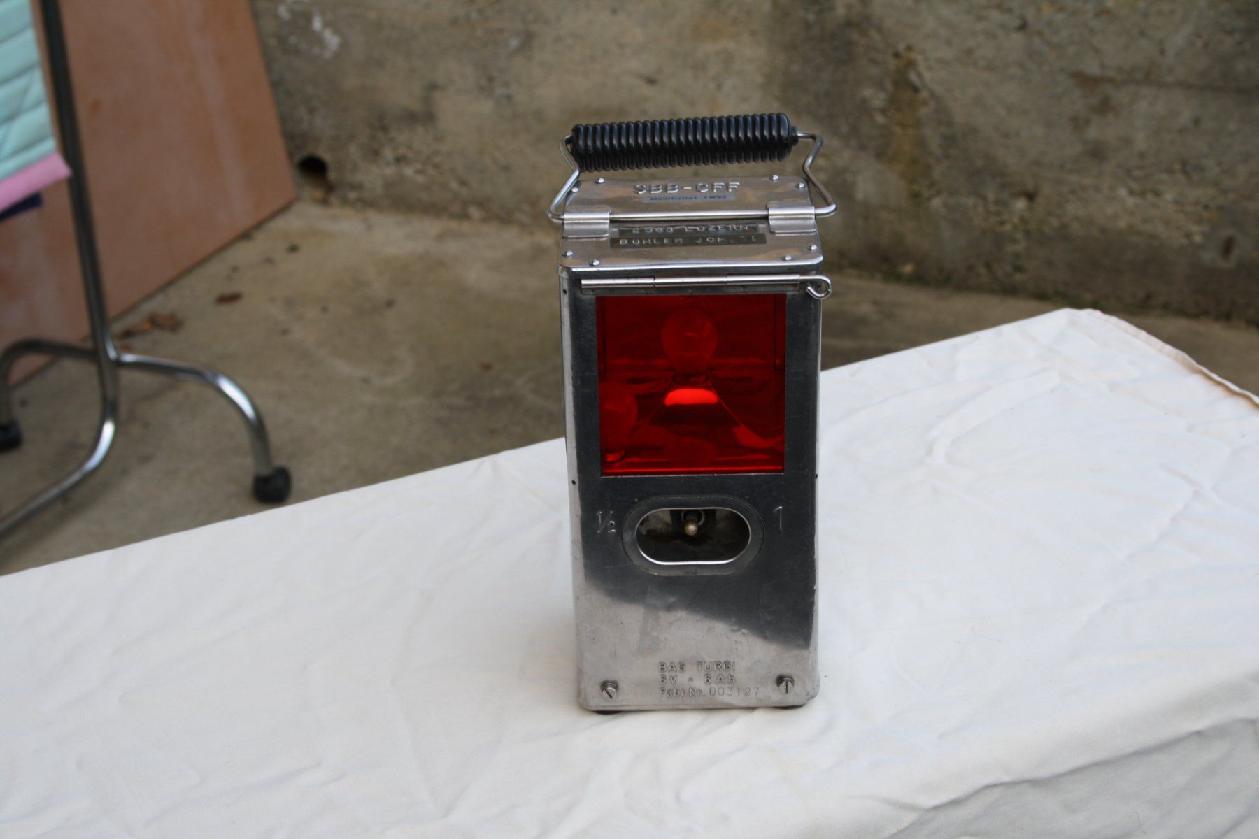 SBB/CFF/FFS Lampade: SBB-CFF BAG TURGI BAHN LAMPE LUZERN – Usato da Wauwil venduto da Pneuedy 5