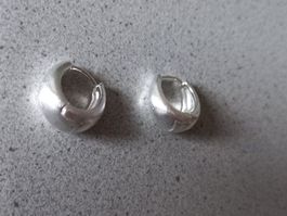 2 Creolen Ohrhänger Silber 925