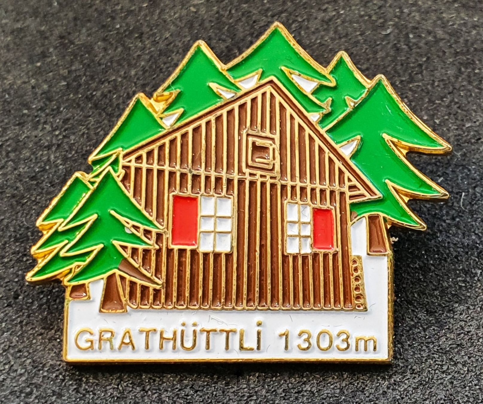 Placchette & Badge: CC556 - Pin Grathüttli Walthütte – Usato da Reinach BL venduto da Boston-Verkauf