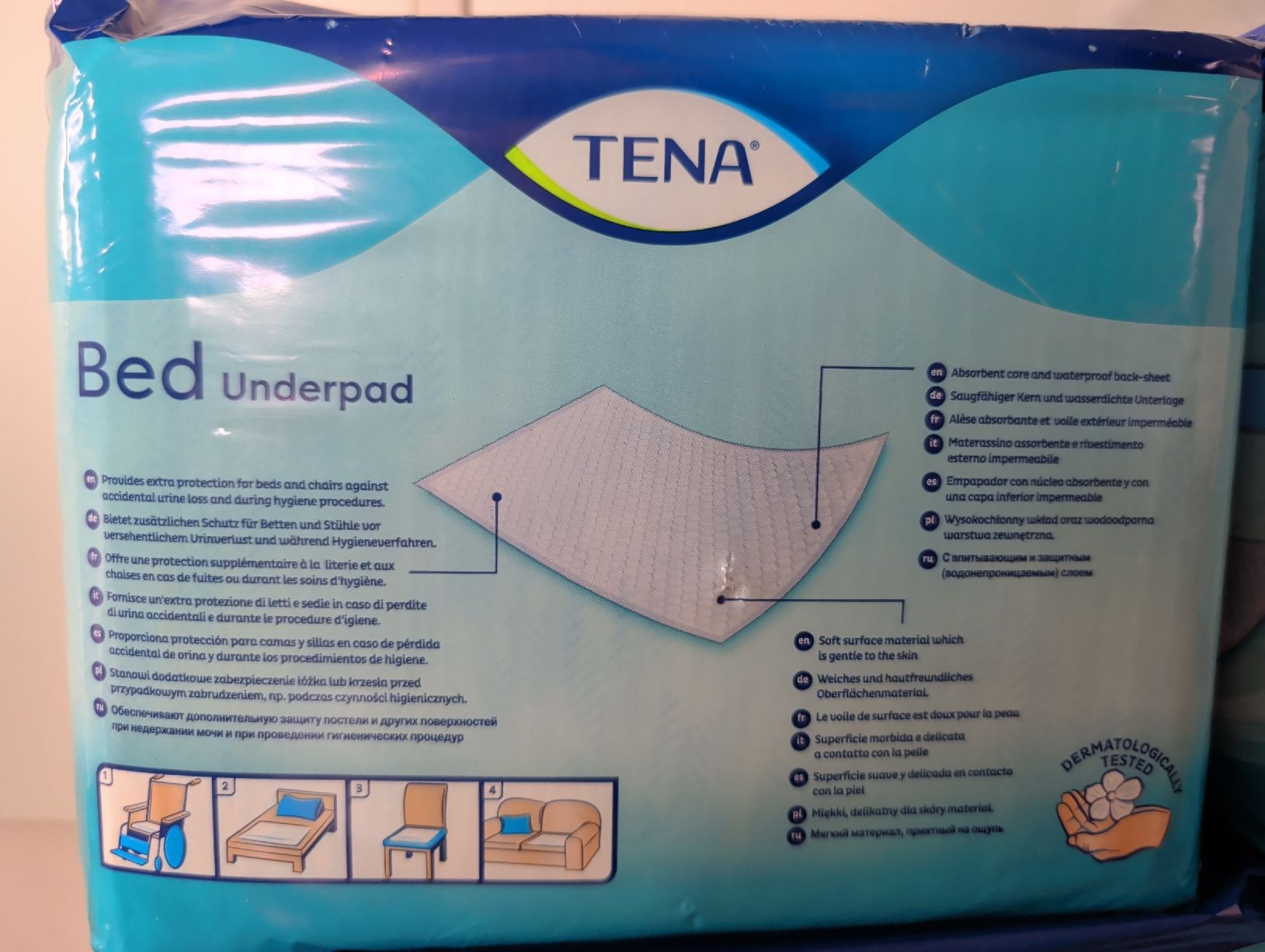 Windeleimer & Windeln: TENA Bed Underpad PLUS 4 Packungen !!ungeöffnet!! – Neu und originalverpackt aus Uznach von ZuneQ 1