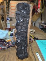 Holzschnitzerei Figuren Familie afrikanisch 35cm hoch (D1)