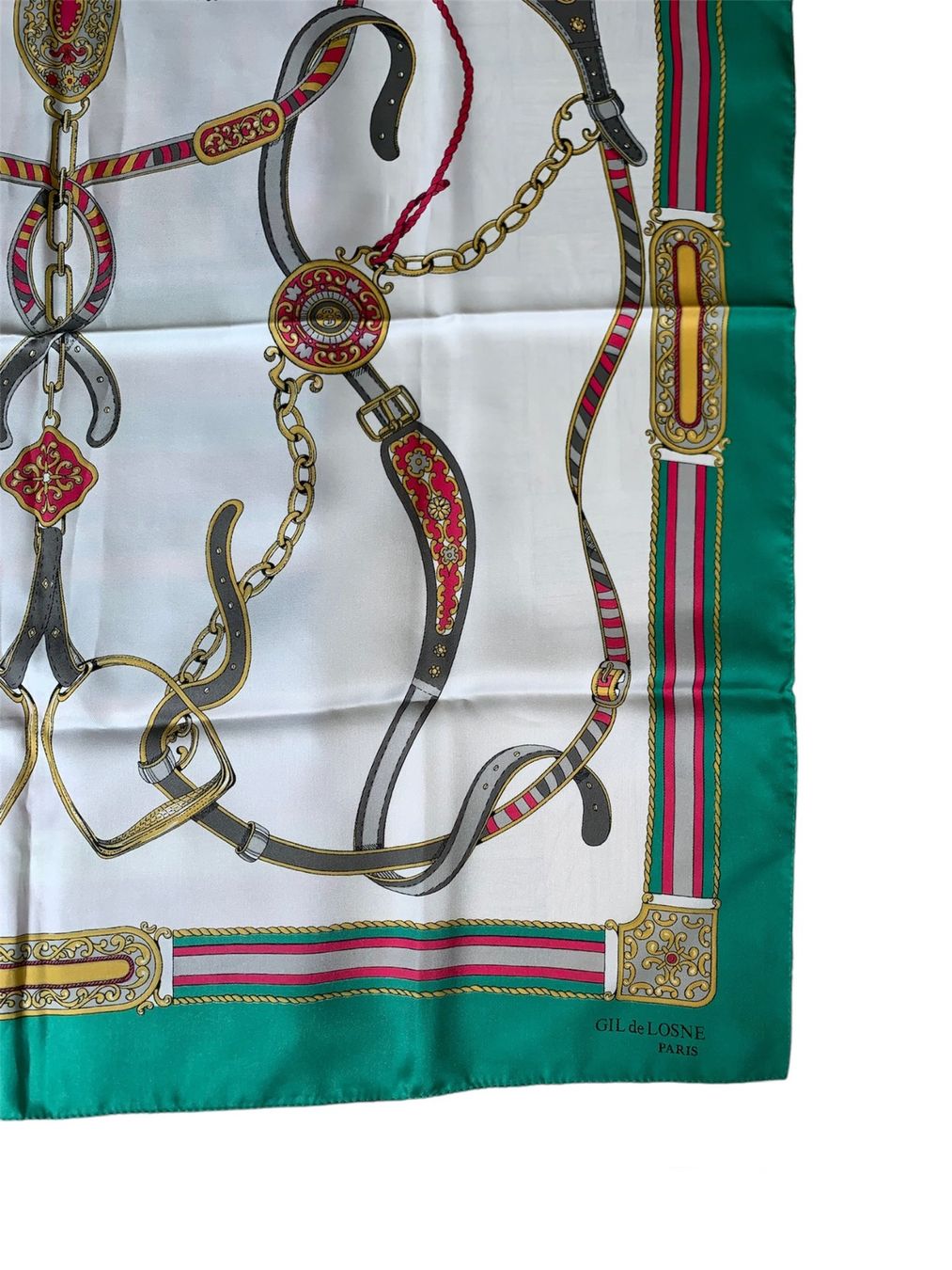 Foulard & Sciarpe: Foulard - Green / White - Gil de Losne – Usato da Zürich venduto da ilj_b22t 1