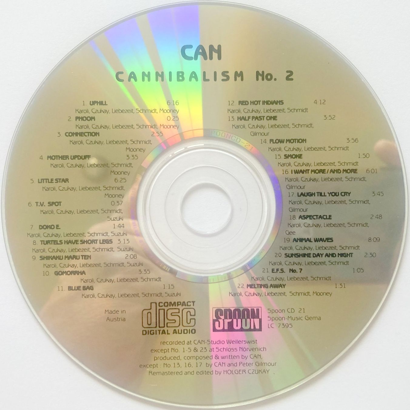 CDs: CAN - CANNIBALISM 2 – Gebraucht aus Bottens von hotter-than-hell 2