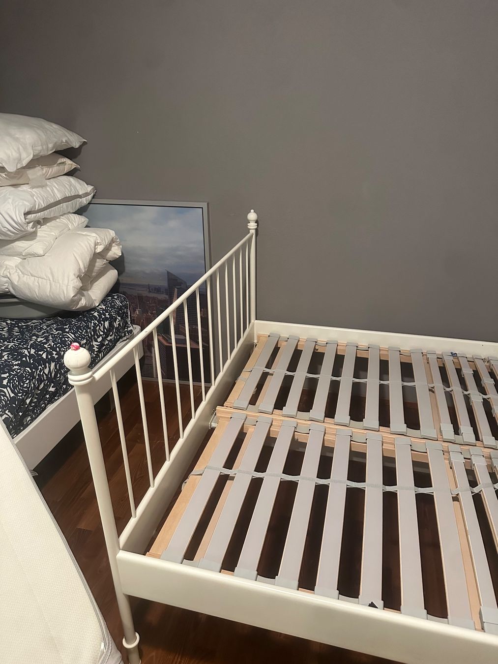 Ikea Letti: Weisses Metallbett – Usato da Zumikon venduto da Rony-Zurich 3