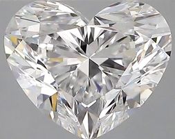 Natural Diamant - 2.05ct, D, IF Herzform | GIA