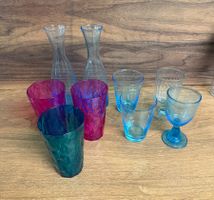 Sommerliche Glaswaren Kollektion, 9-teilig, Top Zustand!