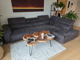 Grosses elektrisches Ecksofa/Lounge Sofa, grau, neuwertig!