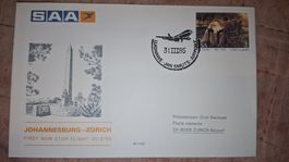Swissair Jojannesburg - Zürich 31.3.1985