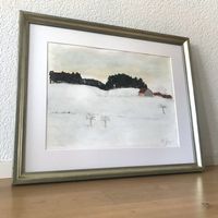 Schneelandschaft Moderne Kunst Stefan Bammert Original Acryl