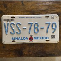 🇲🇽 Mexiko Autoschild, Sinaloa VSS-78-79 - ORIGINAL 