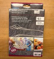 Flexibles Grillspiess-Set Edelstahl 4 Stück originalverpackt