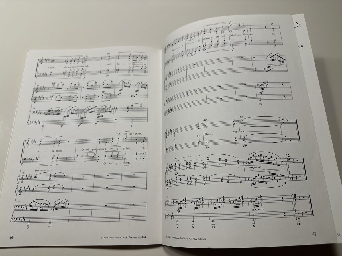 Bücher: Hans Huber Vokalquartett op. 52 Noten – Gebraucht aus Wald ZH von Martin79 6
