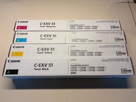 Toner Set kompatibel zu Canon 0481C002 / C-EXV51BK (CMYK)