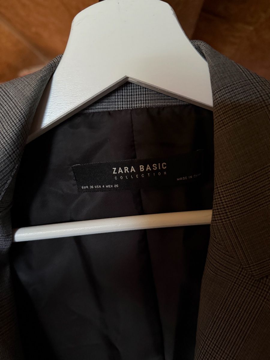 Zara Giacche: Zara Basic Blazer, Grau Kariert, Gr. 36, Top Zustand! – Usato da Schlieren venduto da Gabrielakom_ 2