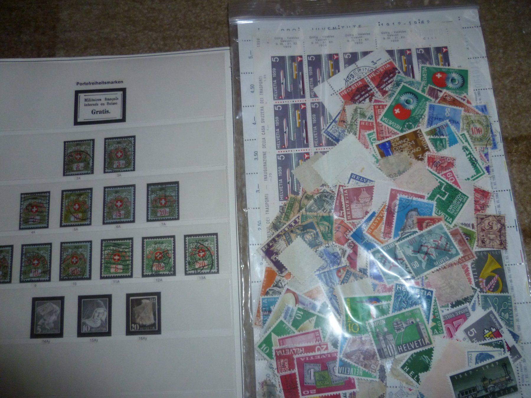 Tous les timbres: suisse – D'occasion à Corcelles-Payerne par mao06 3