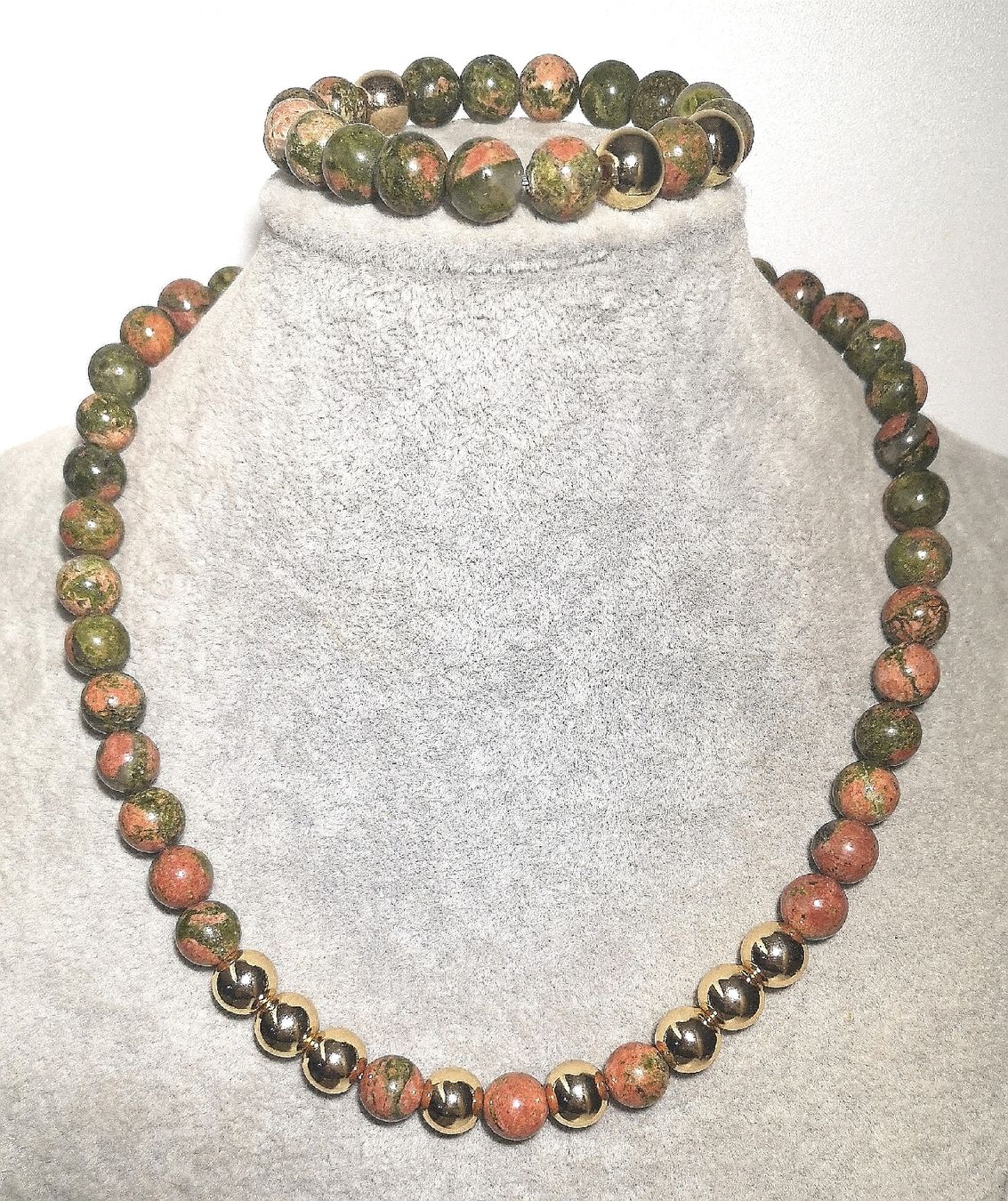 Catenine: Unakite Steink. - Spendenaktion – Nuovo (secondo la descrizione) da Unterkulm venduto da Nachtigall 1