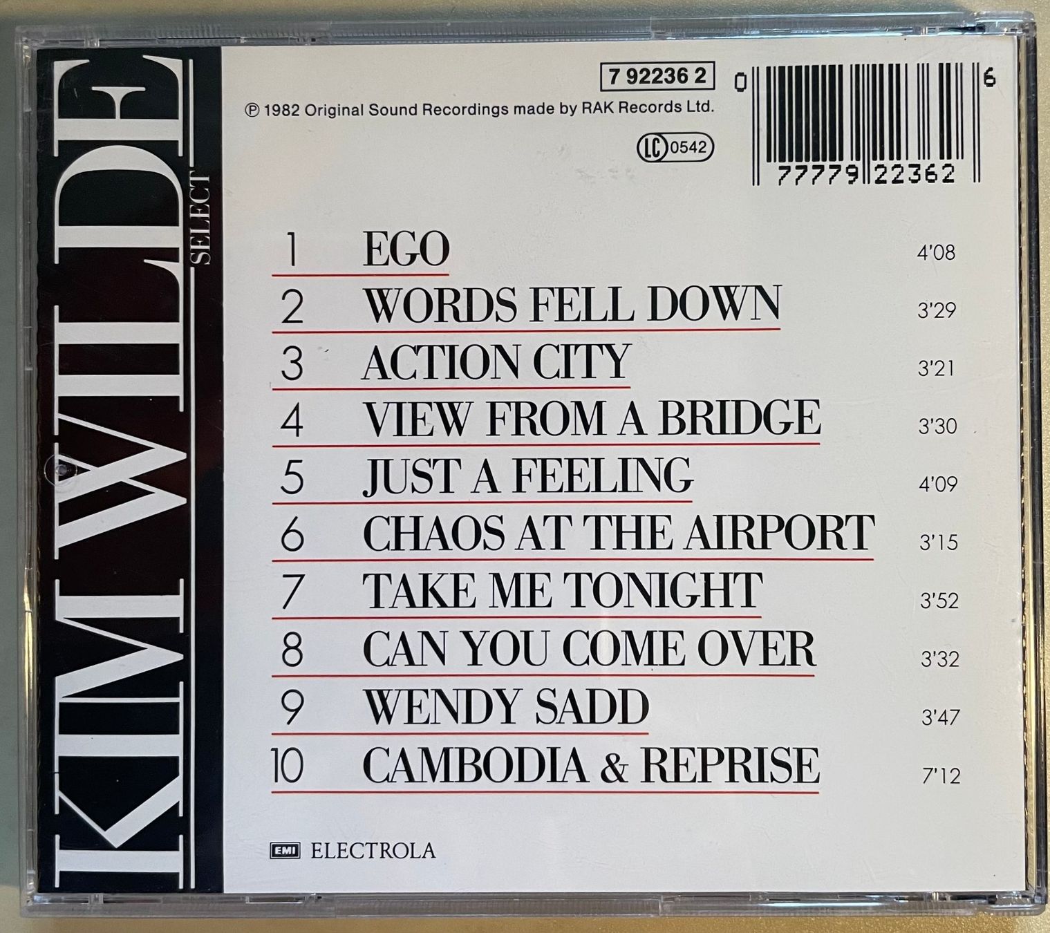 CDs: Kim Wilde - Select – Gebraucht aus Brunnen von Barfly5 1