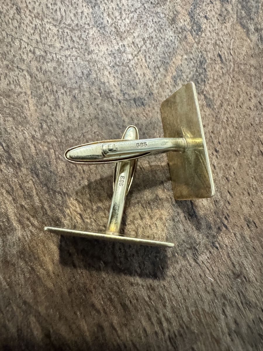 Gemelli: Elegante 585 Gold Manschettenknöpfe – Nuovo (secondo la descrizione) da Zürich venduto da rom_mm69 3