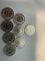 12× Schweiz ½ Franken Silber 835 – Jahrgänge 1950–1978 – Hel