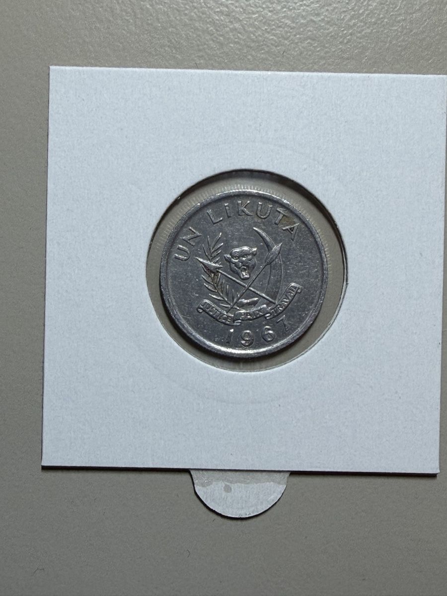 Toutes les monnaies: Congo - 1 likuta - 1967 – D'occasion à Payerne par Mike1682 1