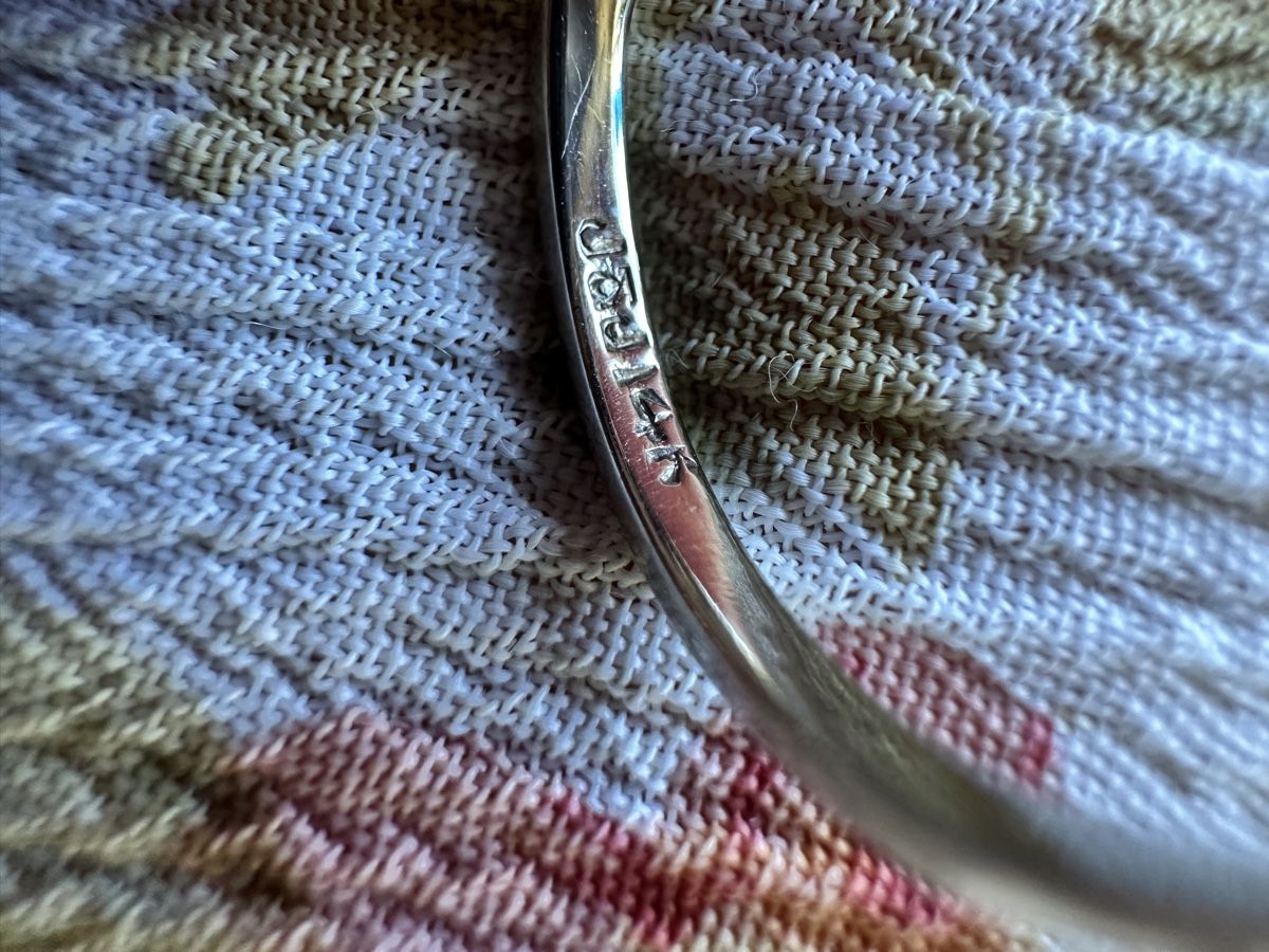 Anelli: Perlenring mit Diamant 14k Weissgold – Usato da Baden venduto da Marytumby 8