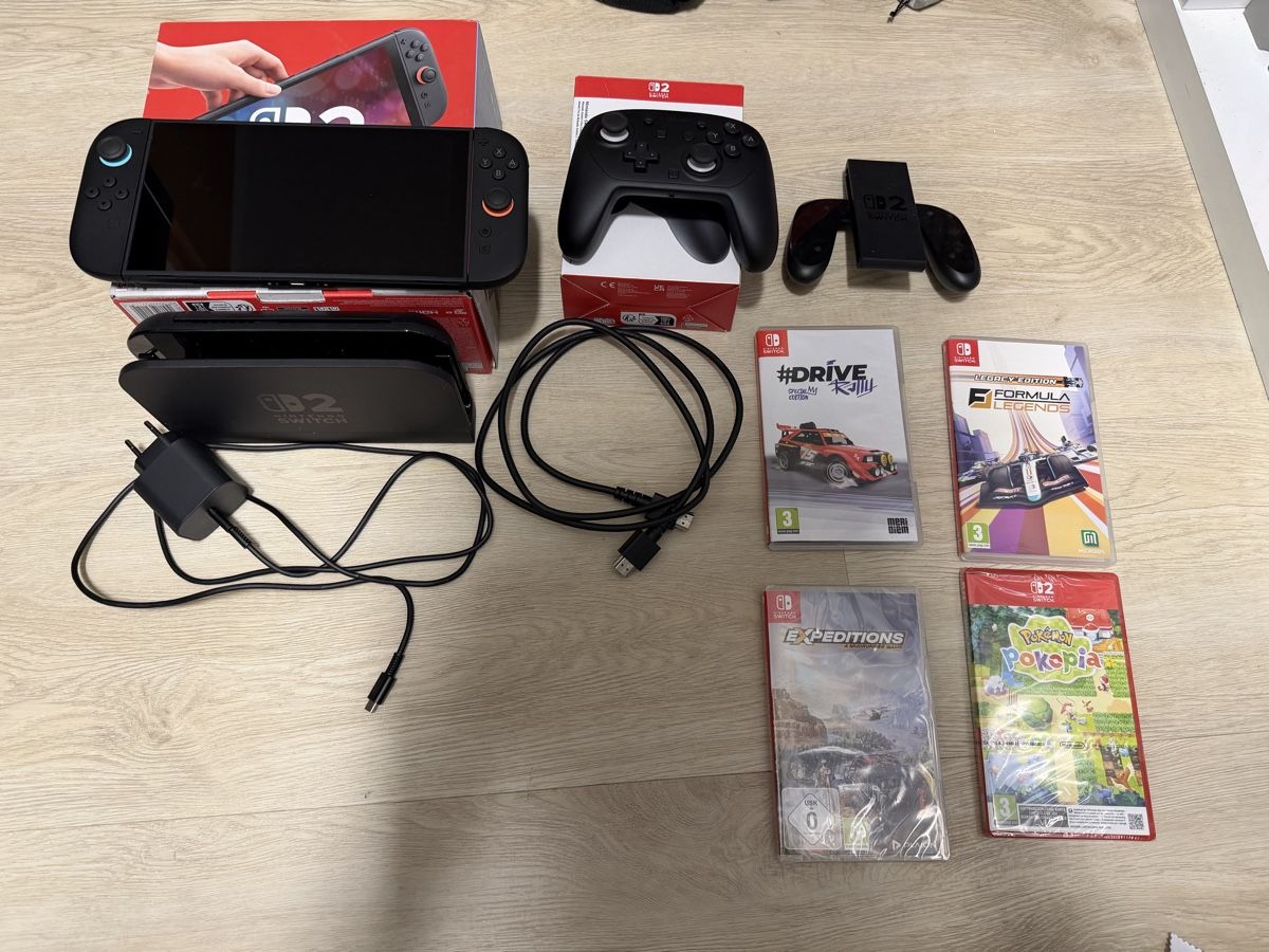 Nintendo Consoles: Nintendo Switch 2 Komplettset + Pro Controller + 4 Spiele – D'occasion à Gwatt (Thun) par Steff88 3