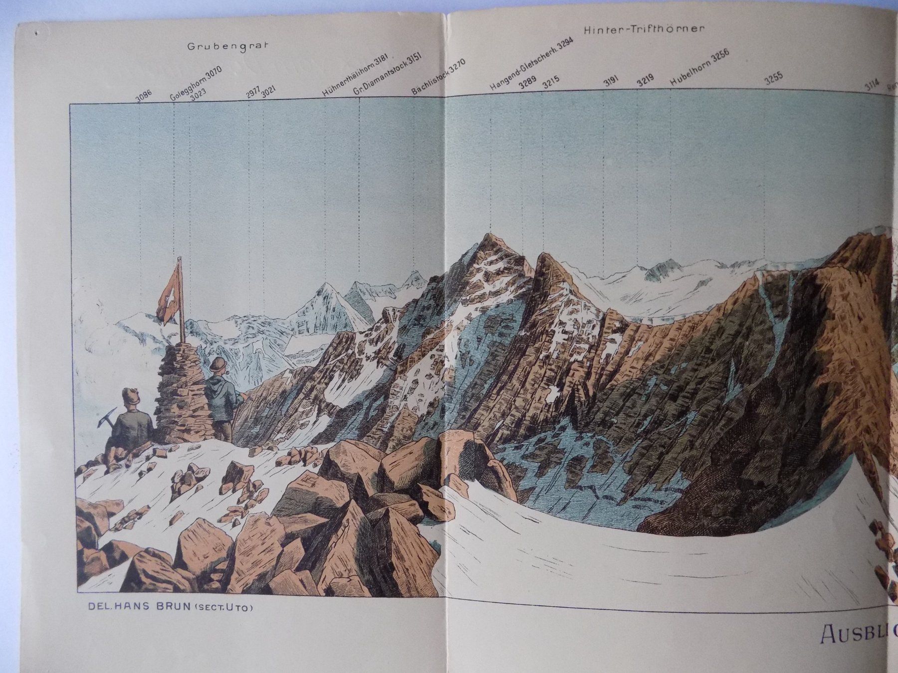Stiche: Panorama Ausblick vom Dossenhorn – Gebraucht aus Risch von Antikfee 1