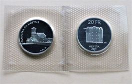 20 Fr. 2001 - CLAUSTRA da MÜSTAIR  (im org. Blister)