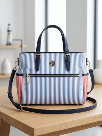 Tommy Hilfiger Damen Handtasche -Elegantes Streifendesign