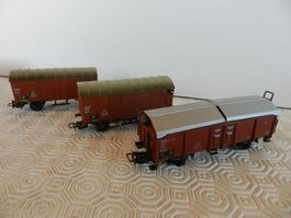 Märklin gedeckte Güterwagen 3 St