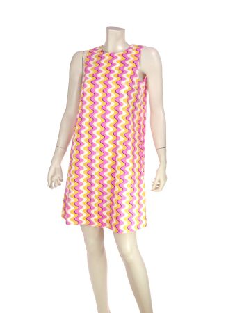 Marella „Morina“ Kleid – Wavy Striped Cotton Poplin - Gr S