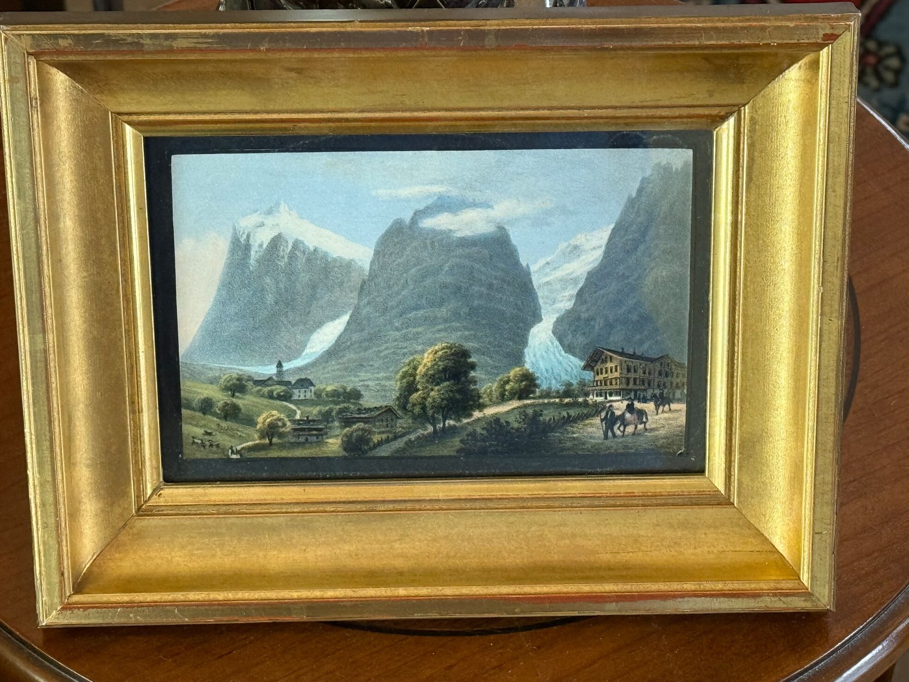 Grafica & Litografie: Rothmüller Jacques 1804-1862  Litho Gouache Grindelwald – Usato da Bern venduto da Jwpm66