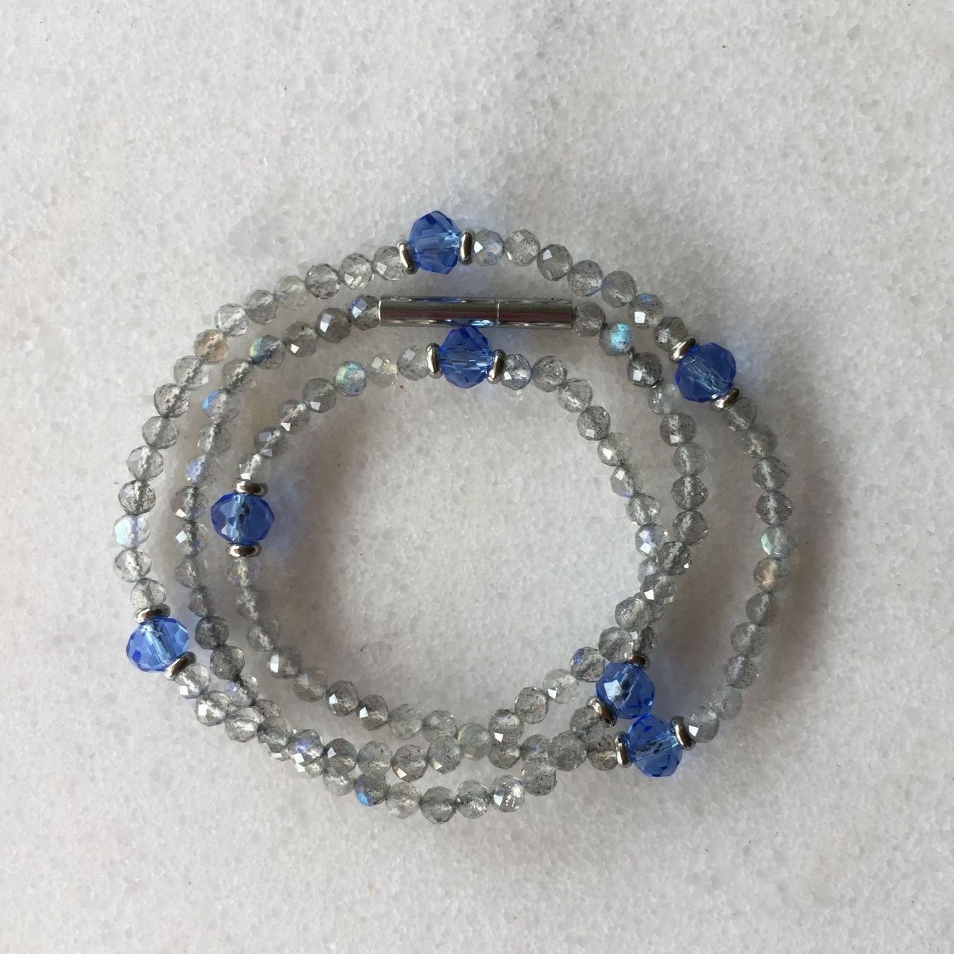 Colliers: Labradorit Kette mit tschechischem Glas – Neuf avec emballage d'origine à Luzern par Pegasus003 2
