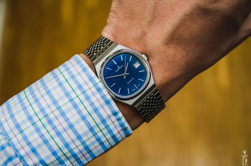 Darwil Vintage Quartz Blue Dial NOS Ungetragen (Gebraucht) in Boswil ...