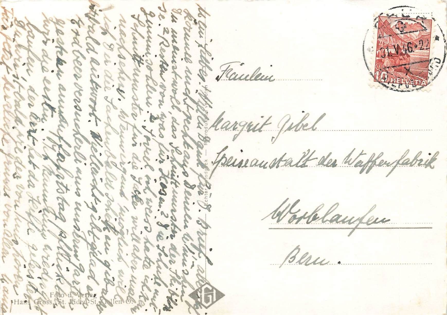 Cartoline postali: Chur G – Usato da Biasca venduto da Blenio71 1