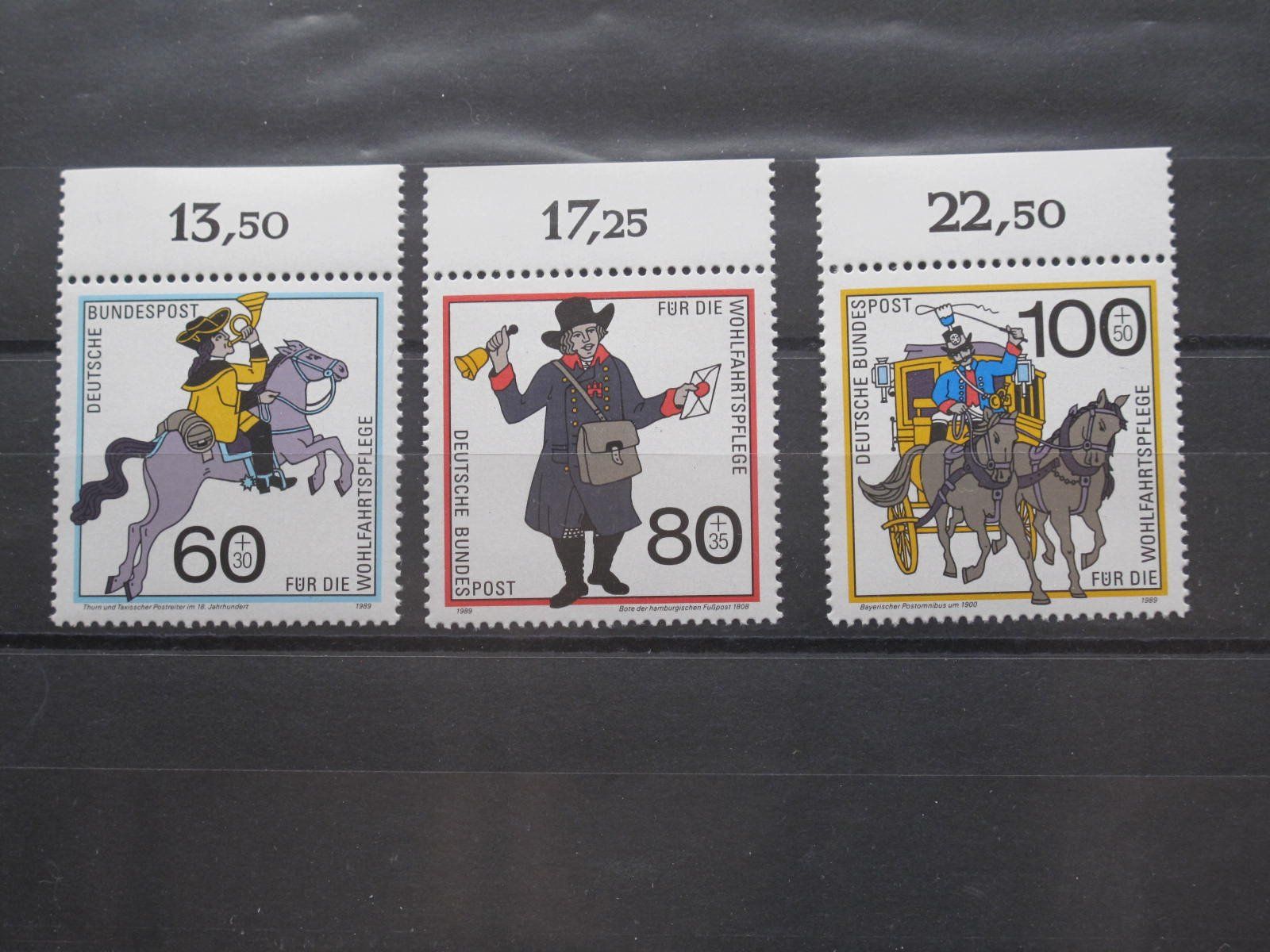 Tutti i francobolli: BRD 1989 Postbeförderung  ** – Usato da Wil SG venduto da fva01