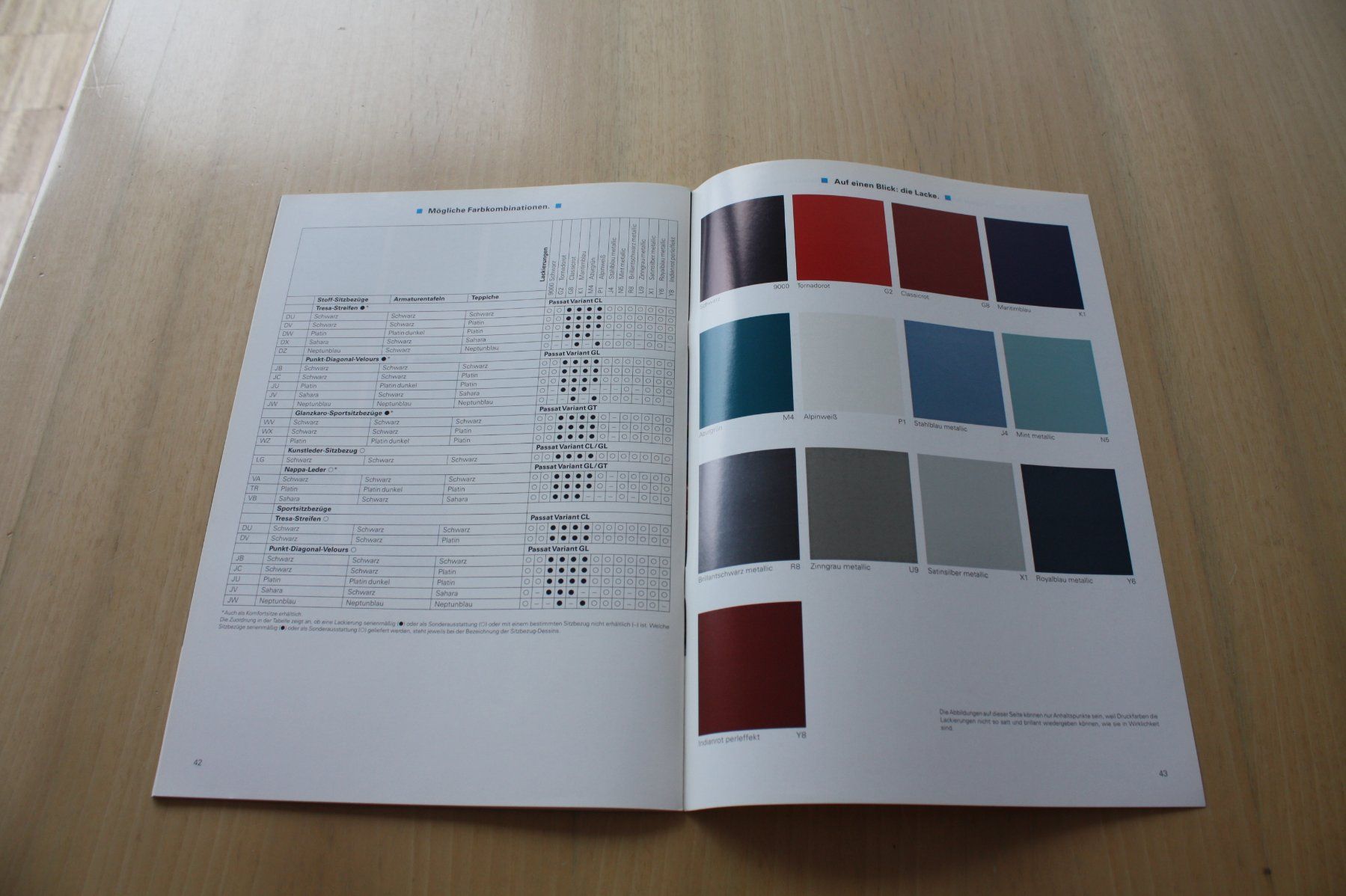 VW Documenti: VW Passat Variant Prospekt 8/1992 – Usato da Wikon venduto da erwin400 9