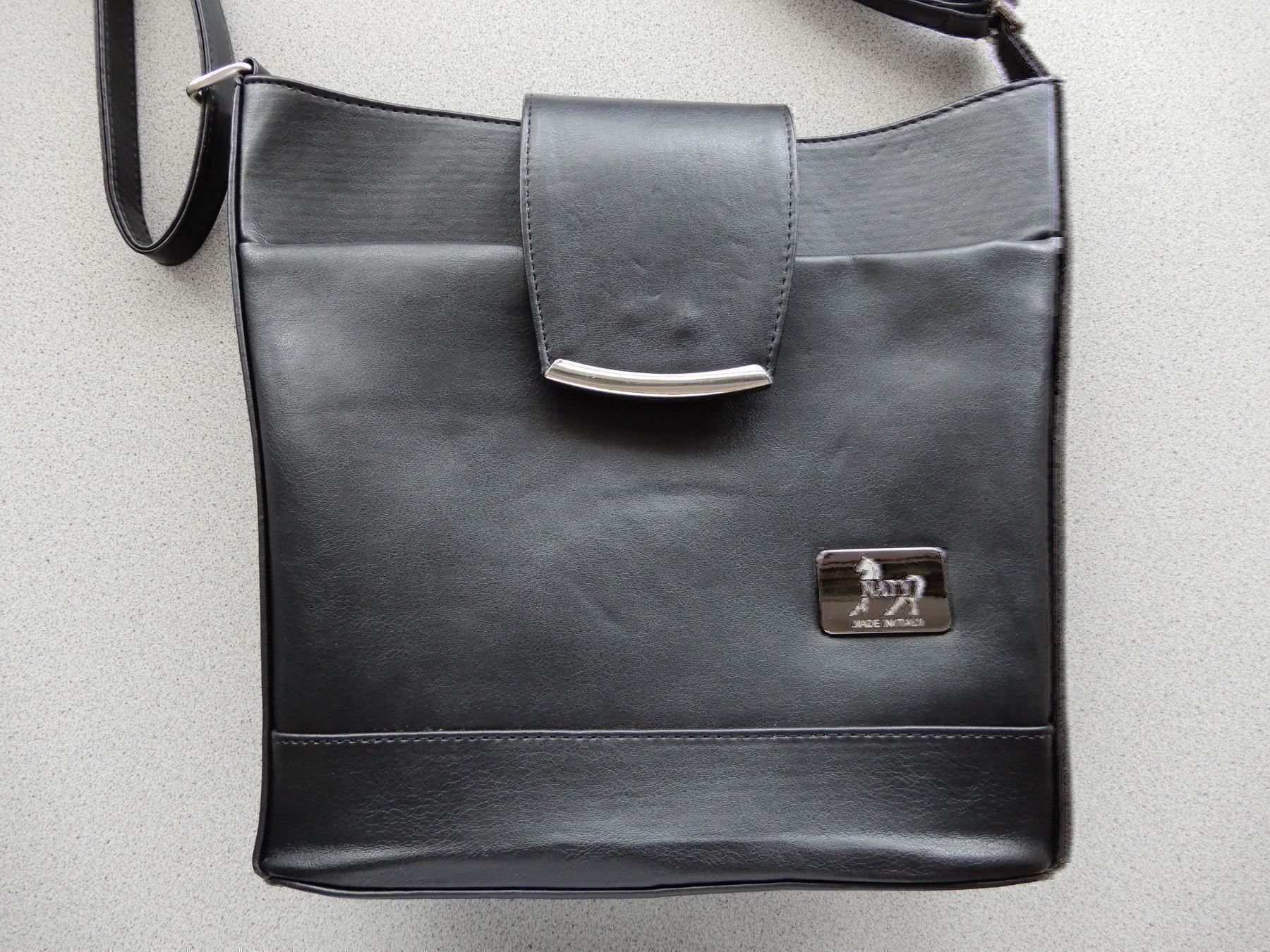 Taschen für Damen: Lederhandtasche Made in Italy, schwarz – Gebraucht aus Burgdorf von Liss