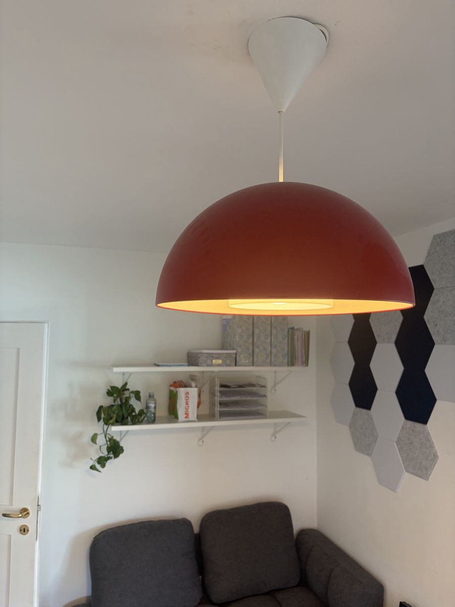 Kronleuchter & Deckenlampen: Retro red ceiling light - Mid-Century – Gebraucht aus Stäfa von CharlotteJB 1